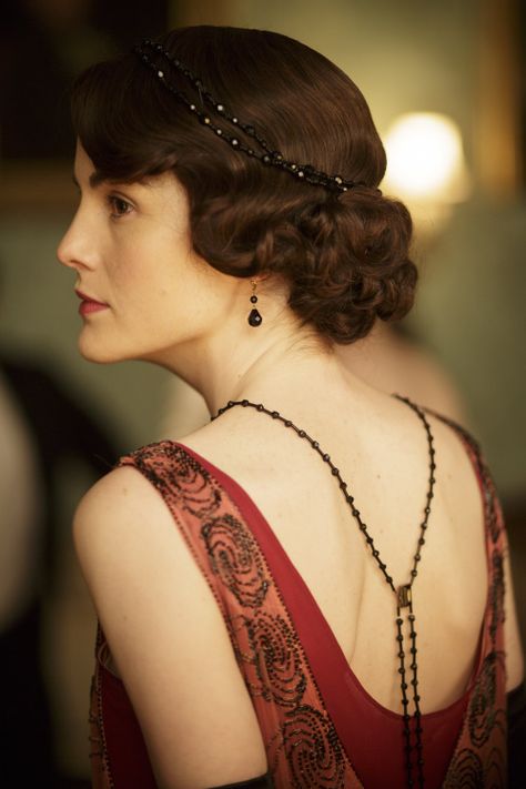 Downton Abbey Hairstyles, Great Gatsby Party Outfit, Downtown Abbey Fashion, Downton Abbey Costumes, Lady Mary Crawley, Mary Crawley, Gatsby Hair, 1920s Headband, Jessica Brown Findlay