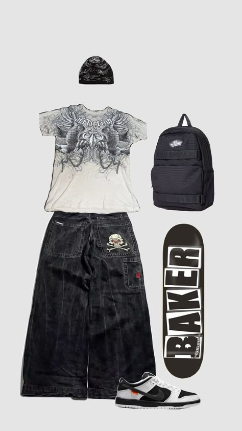 skater fit Skate Fits Men, Skatercore Outfits, 2000 Skater Style, Emo Skater Outfits, Skate Shoes Outfit, 2000s Skater Fashion, 90s Skate Fashion, Skater Outfit Men, 2000s Skater Boy