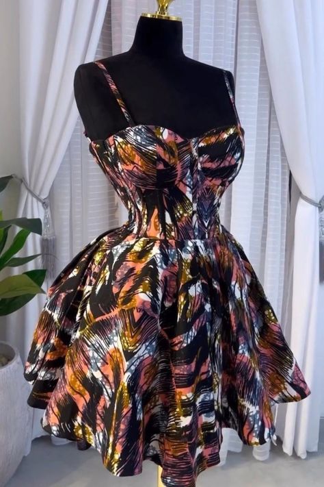 Wax Dress Styles, Cute African Print Dresses, Cossette Dress Ankara, Cute Corset Dresses, Cosette Dress Styles Ankara, Corset African Dress, Corset Ankara Dress, Modern Ankara Dress Styles, Cute African Dresses