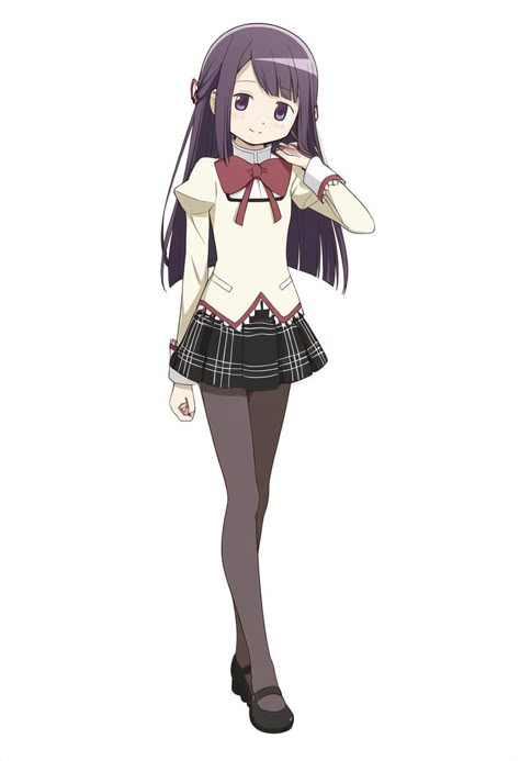 Madoka Magica Uniform, Madoka School Uniform, Madoka Oc, Mami And Nagisa, Madoka Magica Oc, Msp Outfit, Madoka Magica Mami, Moe Artstyle, Magical Girl Outfit