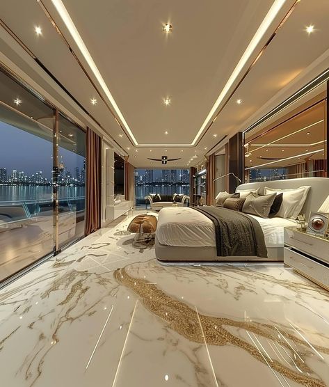 Mansion Interior Bedroom, Modern Mansion Bedroom, Dream Bedroom Luxury, Luxury Apartment Decor, Mansion Bedroom, Luxury Houses Mansions, Luxury Room Bedroom, Dream Life House, Modern Luxury Bedroom