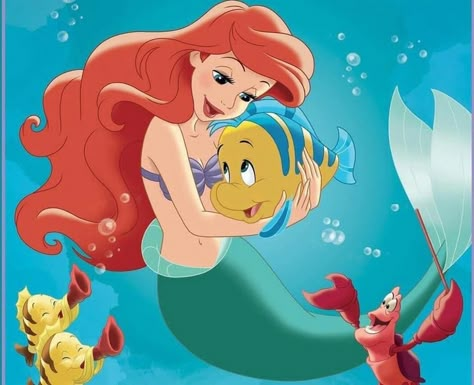 Ariel Flounder Sebastian, Ariel Fanart, Ariel Sebastian, Ariel And Flounder, The Little Mermaid Ariel, Ariel Mermaid, Part Of Your World, Disney The Little Mermaid, Disney Princess Ariel