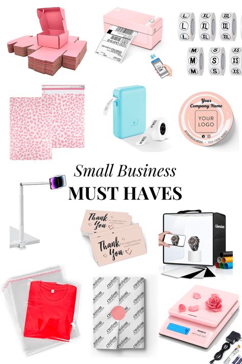 The Ultimate Checklist for Small Business Essentials - JOYFUL OASIS Ideas For A Small Business Products, Small Business Ideas Candles, Small Beauty Shop Ideas, Small Business Materials, Business Essentials Products, Small Business Ideas 2024, Small Business Must Haves Products, Small Business Necessities, Small Bussines Idea Craft