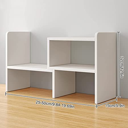 Orginizer Shelf, Desktop Storage Shelves, Computer Desktop Shelf, Desktop Shelf Walmart, Desktop Storage Rack, Desktop Shelves, Bookshelf For Office, Bunk Bed Decor, Expandable Desk