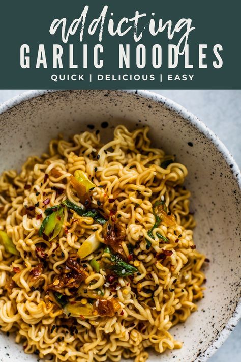 Easy Garlic Noodles Recipe #garlicnoodles #asiannoodles #fusiondish #asianfusion #noodles #weeknightdinner Healthy Noodle Alternative, Garlic Udon Noodle Recipe, Chinese Garlic Noodles, Breakfast Noodles Recipes, Egg Noodle Recipes Asian, Asian Noodle Recipes Easy, Easy Two Person Meals, Garlic Noodles Recipe Asian, Vietnamese Garlic Noodles Recipe