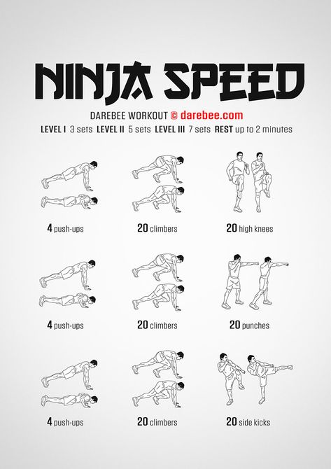 Ninja Speed Workout Ninja Workout Martial Art, How To Train Like A Ninja, Ninja Training Workout, Toji Workout Routine At Home, Ninja Exercises, How To Be A Ninja, Martial Arts Techniques Tutorials, Toji Fushiguro Workout, Toji Workout Routine