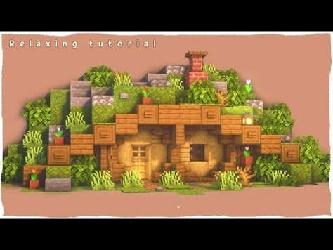 Minecraft: How to Build a Cozy Hobbit Hole - YouTube Famer House, Hobbit House Minecraft, Minecraft Villager House, Hobbit Hole House, Minecraft Hobbit Hole, Hobbit Bedroom, Cottagecore Village, Casa Do Hobbit, Villager House