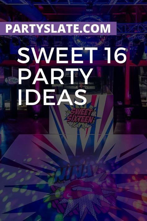 Wow-Worthy Sweet 16 Party Themes to Make Your Celebration Go From Ordinary to Extraordinary. Find out the best ways to celebrate this epic milestone (& real event examples) on PartySlate. Sweet 16 Night Club Theme, Sweet 16 Themes Unique, Glam Dinner Party, Sweet 16 For Boys, Sweet Sixteen Party Themes, 16 Party Themes, Sweet 16 Party Themes, Adult Birthday Party Ideas, Candy Themed Party