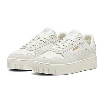 PUMA Carina Street Sd Womens Sneakers, Color: Gray Gold - JCPenney Puma Carina, Puma Shoes, Pumas Shoes, Womens Sneakers, Sneakers, Grey, Gold, Free Shipping, Quick Saves