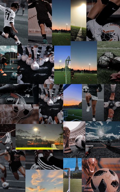 ??? Asthetic Football Background, Soccer Moodboard, Football Aesthetic Wallpaper, Soccer Asethic Pictures, Soccer Lockscreen Wallpaper, Soccer Images Aesthetic, Deportes Aesthetic, Soccer Collage Wallpaper, Aesthetic Football Wallpaper