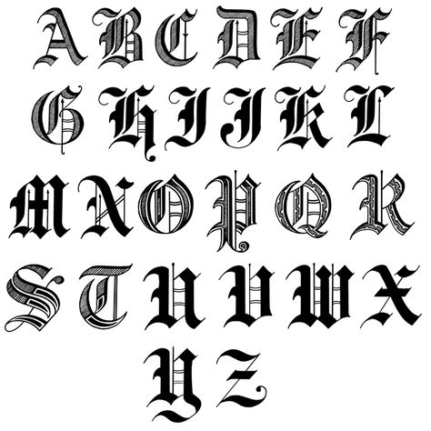 Old English Letters To Copy | Back to more Letters in Old English Old English Font Tattoo, Old English Tattoo, Blackletter Calligraphy, Old English Alphabet, Letters Tattoo, Mother And Son Tattoo, Tattoo Lettering Alphabet, Tattoo Fonts Alphabet, Alphabet Graffiti