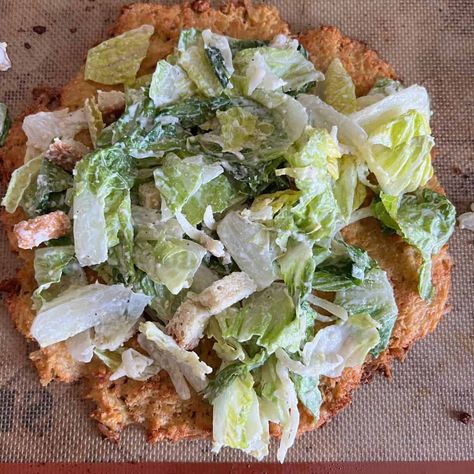 This chicken crust pizza is made with 4 easy ingredients and they are canned chicken, egg, parmesan cheese, and bread crumbs. Why You Will Like This Recipe Low Carb! This chicken pizza crust is low carb, keto, high protein, and low in WW points and fits well with any diet. There are only 6 carbs...Read On → Pizza Crust Made With Chicken, Keto Pizza Crust With Canned Chicken, Rotisserie Chicken Pizza Crust, Chicken Parmesan Pizza Crust, Pizza Crust Made With Canned Chicken, Canned Chicken Pizza Crust Keto, Ceaser Salad Chicken Crust Pizza, Chicken Ceaser Pizza Crust, Cesar Salad Pizza With Chicken Crust