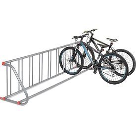 Grid Bike Rack, 9-Bike, Single Sided, Powder Coated Galvanized Steel Rack Velo, Bike Rental Shop, Indoor Bike Rack, Indoor Bike Storage, Outdoor Bike Storage, Bike Storage Rack, Bicycle Stand, Support Velo, Bicycle Storage