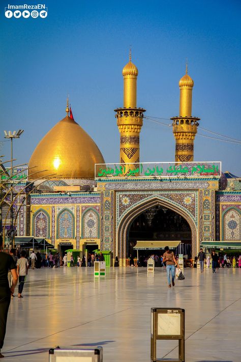 #karbala #hazratabbas #bainulharmain #imamhussain Hazrat Hussain Karbala, Roza Imam Hussain Wallpaper, Roza Hussain, Karbala Background, Karbala Images, Arbaeen Walk Photography, Moula Ali Wallpaper, Roza Imam Hussain, Ya Hussain Wallpaper