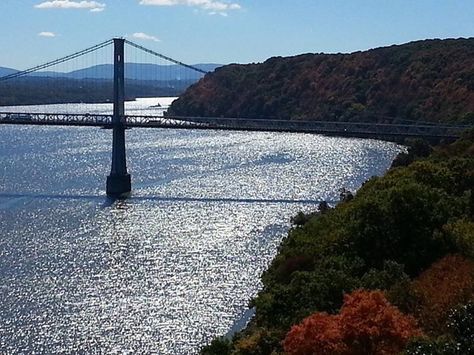 Bear Mountain Bridge, Hudson Valley, NY Mountain Bridge, Hudson Valley Ny, Bear Mountain, Bay Bridge, Hudson Valley, Bridge, Favorite Places, Travel