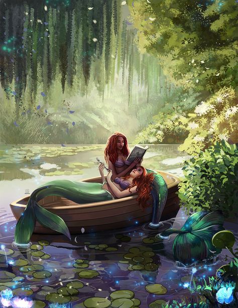 Mermaid Stories, H2o Mermaids, Pretty Mermaids, Mermaid Artwork, Fantasy Mermaids, Disney Fanart, Images Disney, Mermaid Pictures, Mermaid Aesthetic