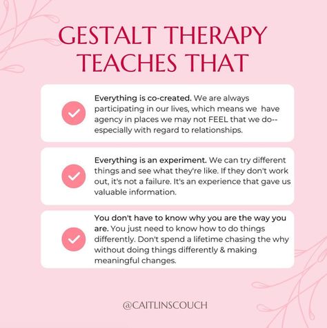 Gestalt Therapy changed my life, and my client’s lives too! I highly recommend seeing a Gestalt therapist. In order to be certified I had to both study it and go through it intensively for three years. My therapist is a Gestaltist now, and she was one of my teachers. I’ve done all kinds of therapy, but Gestalt empowered me, taught me how to have healthy relationships, and taught me how to be my own best friend. What questions do you have about Gestalt? Gestalt Play Therapy, Gestalt Therapy Techniques, Psychology Theory, Therapy Illustration, Gestalt Psychology, Emotional Therapy, My Own Best Friend, Play Therapy Activities, Counseling Techniques