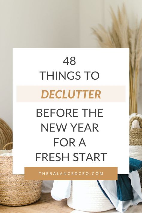 Declutter For New Year, Winter Organization Ideas, New Year Clean Out, New Year House Cleaning, How To Get Organized For The New Year, How To Organise Your Home, New Year Declutter Challenge, New Years Decluttering, New Years Organization Ideas Life