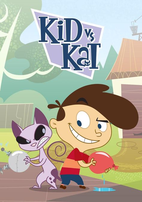 Kid Vs Cat, 90s Tv Shows Cartoons, Cartoon Network 90s, Kid Vs Kat, Cartoon Network Viejo, Old Kids Shows, Old Cartoon Network, Cartoon Network Characters, Old Cartoon Shows