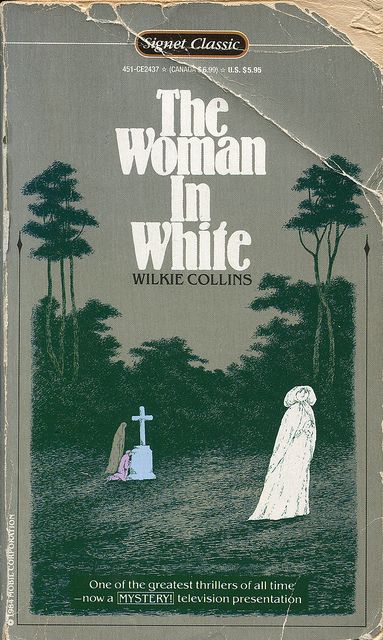 Wilkie Collins  Great read by Wilkie Collins - great friend to Charles Dickens. Could not put it down. Edward Gorey Books, The Woman In White, Literary Classics, Horror Book Covers, Wilkie Collins, Gothic Novel, Edward Gorey, Hampstead Heath, Woman In White