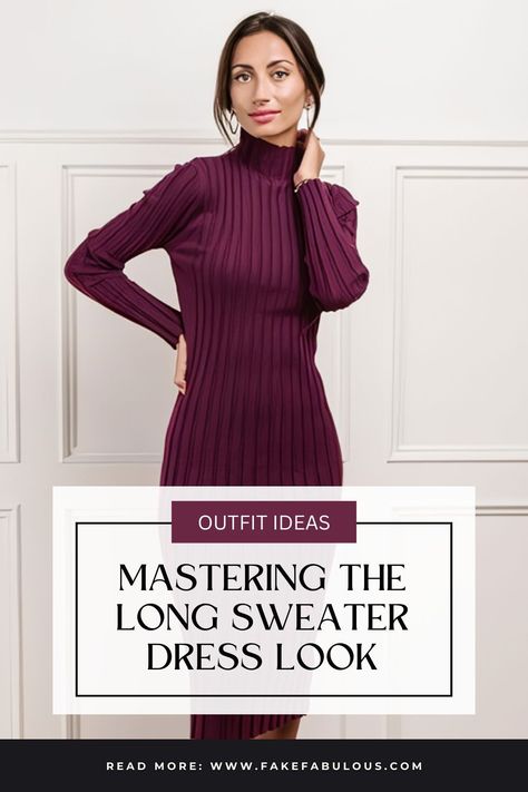 let’s take a look at some of the most creative long sweater dress outfit ideas on our list here! There are a lot of long sweater dress outfit ideas, as you can wear long sweater dresses with various designs, patterns, and colors.

#LongSweaterDressStyle
#SweaterDressOutfits
#ChicWinterWear
#KnitDressInspiration
#CozyFashionFinds
#ElegantKnitwear
#WinterDressIdeas
#UltimateSweaterDresses
#StylishColdWeatherLooks
#KnitDressTrends Formal Sweater Dress Outfit, Sweater Dress Business Casual, Professional Sweater Dress, Turtleneck Maxi Dress Outfit, Style A Knit Dress, Long Sweater Dress Outfit Casual, Sweater Dress Outfit Wedding Guest, Maxi Sweater Dress Outfit Winter, Bodycon Sweater Dress Outfits