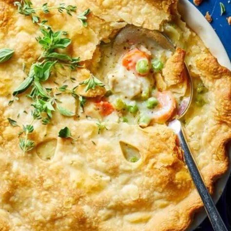 Paula Deen Chicken Pot Pie Paula Deen Chicken Pot Pie, Paula Deen Chicken, Flour Chicken, Pot Pie Recipes, Chicken Pot Pie Recipe, Paula Deen Recipes, Easy Chicken Pot Pie, Pot Pie Recipe, Hearty Chicken