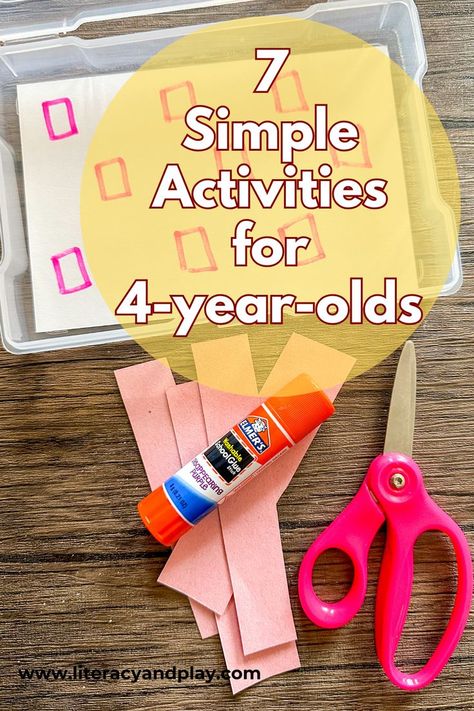 7 EASY Pre-K Homeschool Activities you can try with a 4 year old. These activites for your 4 year old are: Play based Activities Fine Motor Activities Writing Practice Phonic Practice Activities don't have to be expensive. Create these budget friendly activities! Play Based Activities, Homeschool Preschool Activities, Pattern Activities, Simple Activities, Homeschool Schedule, Preschool At Home, Homeschool Activities, Play Based, Pre Writing