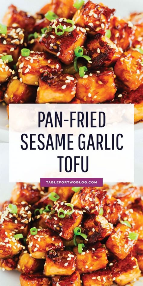 Salmon Tofu Recipes, Things To Make With Tofu, Breakfast Tofu Recipes, Tofu Asian Recipe, Crispy Asian Tofu, Extra Firm Tofu Recipes, Crispy Tofu Recipes, Sesame Garlic Tofu, Tofu Grilled