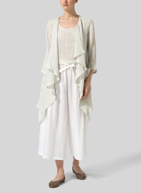 Vivid Linen | Shop The Catalogs Vivid Linen, Wide Leg Lounge Pants, Linen Layers, White Look, Linen Gauze, Linen Crops, Oversized Tunic, Cardigan Sweater Dress, Linen Shop