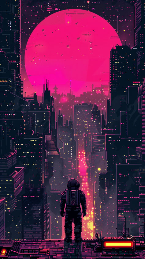 Pixel Art Inspired SciFi Wallpapers 👉 Click the image/link to download for free in high quality 🖥️Subscribe for Daily Free Wallpapers at Coolnerdstuff.com  #pixelartwallpaper #pixelart #wallpaper4k Pixelated Wallpaper, Pixel Art Wallpaper 4k, Dark Pixel Wallpaper, Pixel Wallpapers, Pixel Wallpaper, Pixel Art Background, Pixel Art Games, Cool Wallpapers Art, Watch Faces