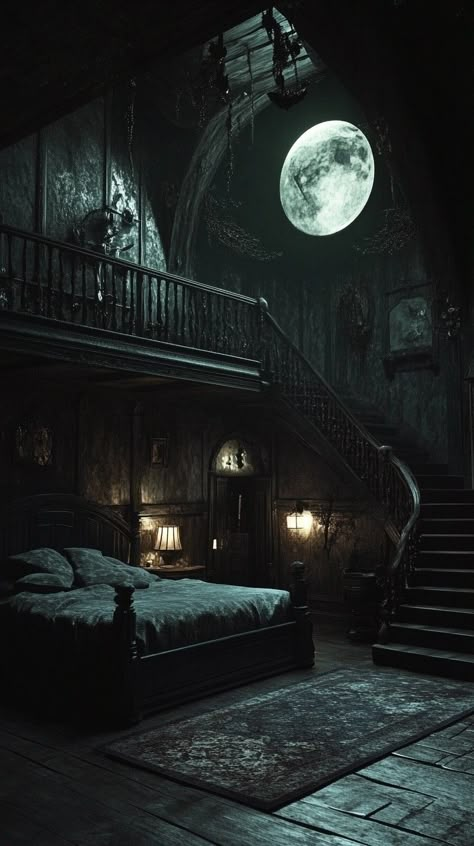 Gothic bedroom aesthetic