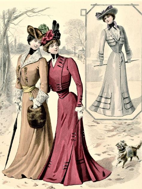 1903 Fashion, 1901 Fashion, Edwardian Day Dress, 1890 Fashion Plate, Fashion Printables, 1901 Fashion Plate, 1903 Fashion Plate, 1909 Fashion, 1900 Fashion Plate