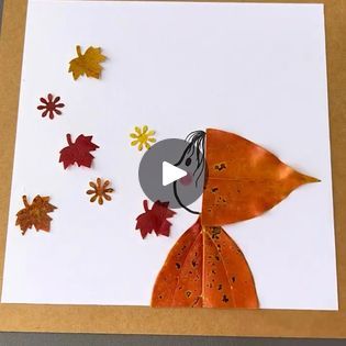 Craft Leaves, Projects For Toddlers, Art Of People, Leaf Projects, Dry Leaves, Mixed Media Crafts, Diy Artwork, Leaf Crafts, Nature Crafts