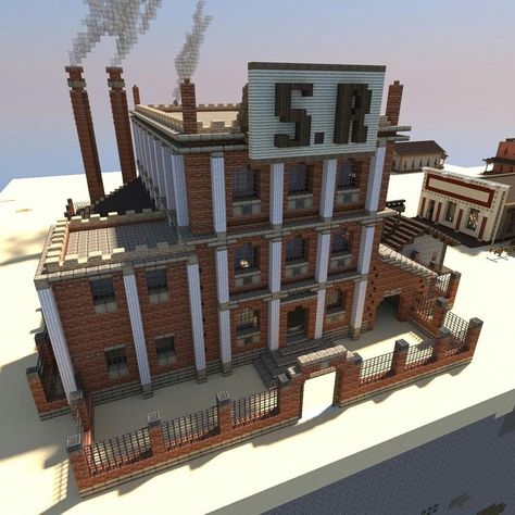 Minecraft Factory, Minecraft Industrial, Minecraft Brick, Minecraft Roof, Minecraft Modern City, Minecraft Steampunk, Minecraft Create, Minecraft City Buildings, Minecraft Houses Survival