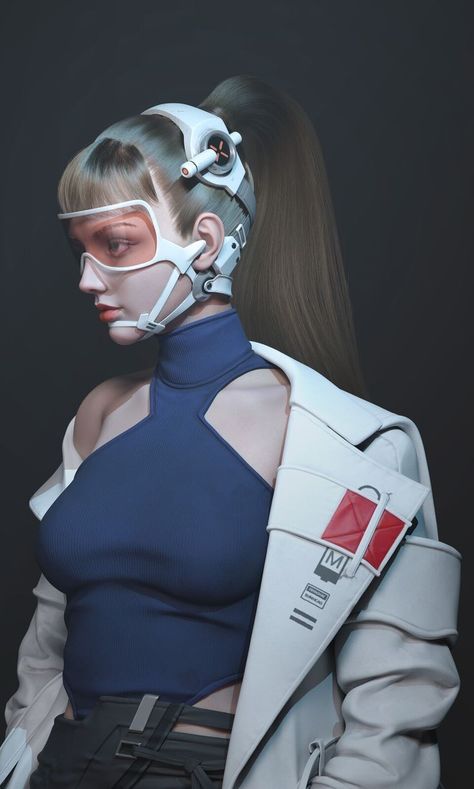 Space Outfit Ideas, Scifi Helmet, Scifi Clothing, Wallpaper Painting, Sci Fi Fashion, Cyberpunk Girl, Photographie Portrait Inspiration, Cyberpunk Aesthetic, Arte Cyberpunk