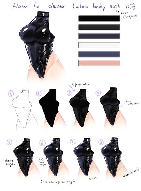 𝐤𝐚𝐦𝐢𝐦𝐢 🌧️ on X: "how to paint latex body suit tutorial https://t.co/P0iPFUVpAG" / X How To Color Latex Digital Art Tutorials, Dress Shading Tutorial, Body Suit Drawing, Drawing Suit, Suit Tutorial, Women Knight, Suit Drawing, Art Tools Drawing, Digital Painting Tutorials