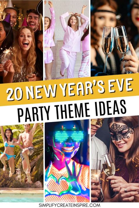 Ring in the new year with unique New Year's Eve party themes that are perfect for adults and families alike. From countdown activities to creative New Year's house party themes, this guide has the best ideas to make your celebration unforgettable for the ultimate party themes for New Years Eve. New Year Theme Party Ideas Black Gold, Themes For New Years Eve Party, Pajama Party New Years Eve, New Year’s Eve Themed Party, New Years Party Theme Ideas, New Year’s Eve Theme Party, New Year’s Eve Theme Party 2024, New Year’s Party Theme, New Year’s Eve Party Themes