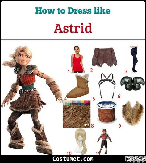 Astrid (How To Train Your Dragon) Costume for Cosplay & Halloween 2020 How To Train Your Dragon Cosplay, Httyd Costume, Astrid Outfit, Hiccup Costume, Httyd Cosplay, Astrid Costume, Astrid Cosplay, Dragon Halloween, Astrid Hiccup