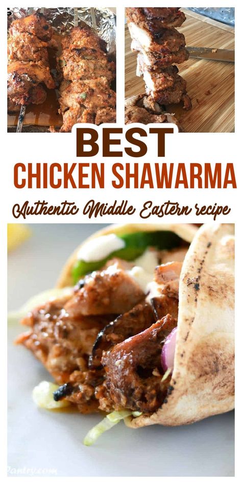 Chicken Schwarma Recipe, Best Chicken Shawarma, Schwarma Recipe, Eastern Recipe, Best Marinade, Chicken Shawarma Recipe, East Recipes, Recipes Skillet, Shawarma Recipe