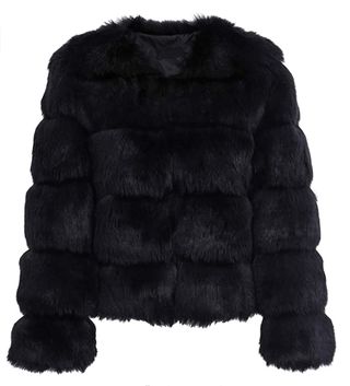 Faux Fur Coat Scandi Winter, Harleen Quinn, Shuffles Outfits, Faux Fox Fur Coat, Short Faux Fur Coat, Fall Winter Capsule Wardrobe, Visual Clothing, Fuzzy Coat, Black Faux Fur Coat