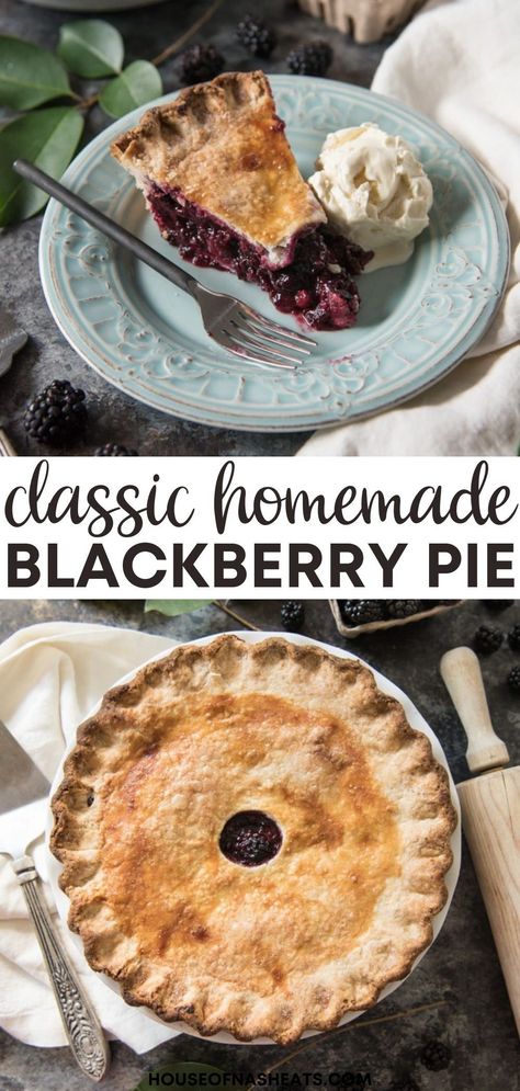 Homemade Blackberry Pie Filling, Blackberry Pie Recipe Filling, Blackberry Pie Recipe Easy, Easy Blackberry Pie Recipe, Fresh Blackberry Pie Recipe, Best Blackberry Pie Recipe, Fresh Blackberry Pie, Blackberry Pie Filling, Blackberry Pie Filling Recipes