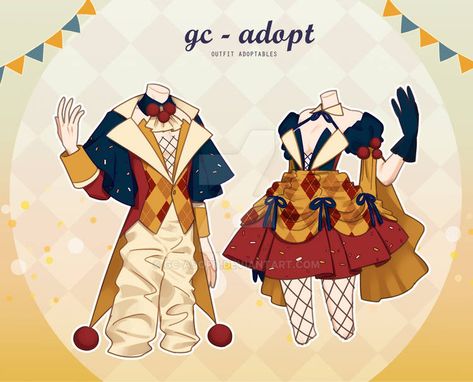 Circus Oc Male, Cupid Inspired Outfits Male, Men Outfits Drawing Reference, Circus Outfits Drawing, Male Clown Outfit, Circus Outfit Drawing, Jester Outfit Drawing, Outfit Art Reference, Clown Outfit Drawing