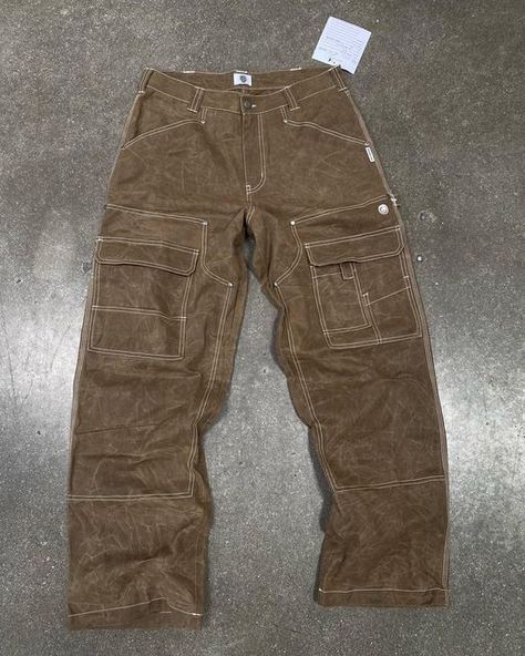 Waxed Canvas Pants, Aesthetic Pants, Men Cargo Pants, Canvas Work Pants, Jean Collection, Double Knee Pants, Sean Wotherspoon, Final Boss, Street Outfits