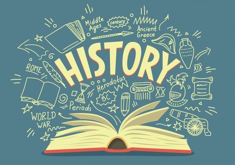 Open book with history doodles and lette... | Premium Vector #Freepik #vector #books #hand #education #hand-drawn History Doodles, Ancient Rome History, Rome History, History Subject, History Questions, Grade 10, Game Poster, Unicorn Wallpaper, Online Study