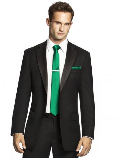 40 Trendy Emerald Green Wedding Ideas | Weddingomania, Grooms Apparel, Emerald Green Tie, Emerald Green and Gold, Unique Grooms Colors #emeraldandgoldweddings Black Suit White Shirt, White Tuxedo Wedding, Black Tie Dresses, Groomsmen Accessories, Tie Dresses, Emerald Green Wedding, A Man In A Suit, Emerald Green Weddings, Man In A Suit