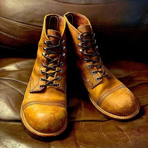 Red Wing Shoes THE IRON RANGER  Heritage Style 8085 Red Wing Iron Ranger Outfit, Iron Ranger Outfit, Red Wing Iron Ranger, Iron Ranger, Wing Boots, Red Wing Boots, Red Wing Shoes, Wing Shoes, American Icons