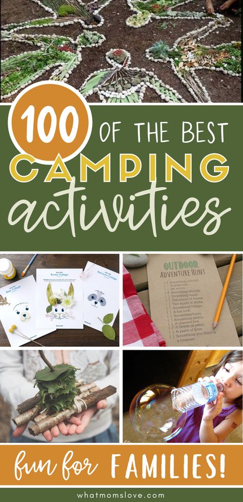 Camping Party Scavenger Hunt, Kids Camping Party Games, Camping Games Diy, Camping With Preschoolers, Nature Games For Kids Summer Camps, Games To Play Camping, Nature Camp Activities, Camping Games For Preschoolers, Family Camp Activities