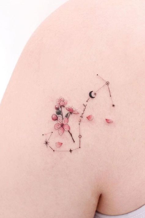 Looking for a zodiac sign tattoo? We've got you covered with designs for all 12 signs. Check out our collection and find the perfect one for you. #zodiacsigntattoo #zodiactattoo #zodiacsignstattoos #femaletattoo #womentattoo #scorpiotattoo Scorpio Constellation Tattoo, Tattoo Ideas Hand, Zodiac Tattoo Ideas, Sagittarius Tattoos, Zodiac Sign Tattoo, Scorpio Tattoos, Scorpio Constellation Tattoos, Scorpio Zodiac Tattoos, Pisces Tattoo Designs