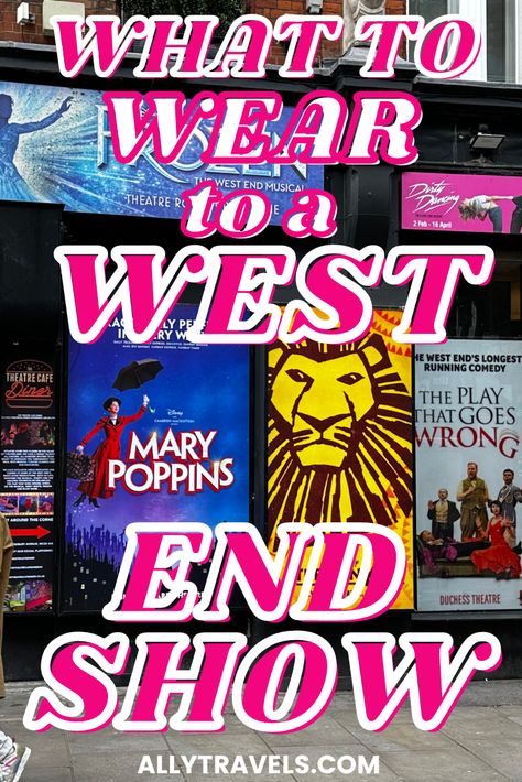 Discover the perfect outfits, mix and match ideas, and style tips that will make you the talk of the town at the next West End show. Get ready to turn heads and be the envy of all the other theatre-goers! What To Wear To Musical Theater, London Theatre Outfit, Matinee Outfit Theatre, What To Wear To The Theatre, Outfits For Theatre, Theater Outfit Ideas Broadway, Broadway Outfit What To Wear To, Theater Outfit Ideas, Theatre Outfit Ideas