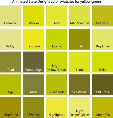 Color Swatch Green, Green Color Names, Roofing Colors, Birth Colors, Shingle Colors, Green Paint Colors, Flower Colors, Nails Green, Yellow Colour